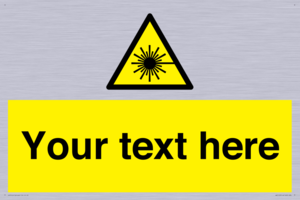 Custom Laser Hazard Sign